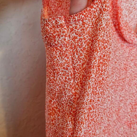 Tory Burch Silk Floral Jasmine Sleeveless Shell Top Blouse Poppy Red Women's 0 - Picture 6 of 8